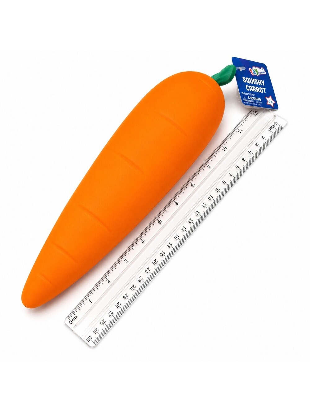 Jumbo Squishy Carrot Slow Rising Scented Sensory Fidget Toy New with Tag